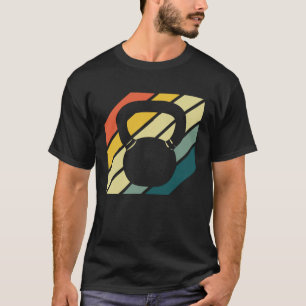 Kettlebell Workout Retro Fitness Gym T-shirt