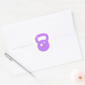 Kettlebell Workout Vierkante Sticker (Envelop)