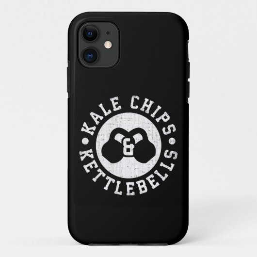 Kettlebells en boerenkoolchips - Funny Novelty Wor Case-Mate iPhone Case (Achterkant)