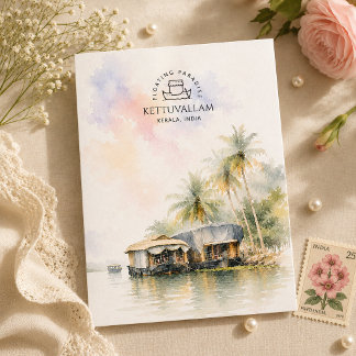 Kettuvallams - Kerala, India | Kustschoonheid Feestdagenkaart