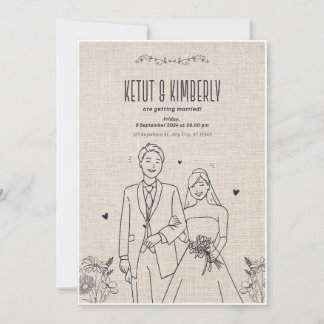 "Ketut & Kimberly - Design Invitation de mariage é