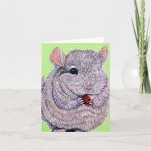 Keuffer Nibbling Chinchilla Painting Kaart