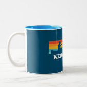 Keuka Lake New York Canoe Tweekleurige Koffiemok (Links)