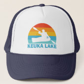 Keuka Lake New York Kayak Trucker Pet (Voorkant)