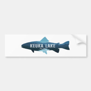 Keuka Lake New York Vis Bumpersticker