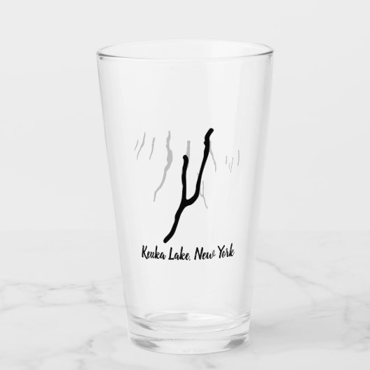 Keuka Lake, NY Beverage Glass Glas (Voorkant)