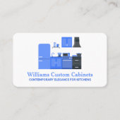 Keuken aangepaste kasten visitekaartje (Voorkant)