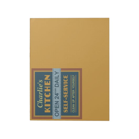 Keuken - aangepaste naam - blocnote (Gedraaid)