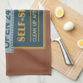 Keuken - aangepaste naam - handdoek (Quarter Fold)