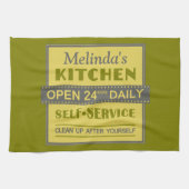 Keuken - aangepaste naam - handdoek (Horizontaal)