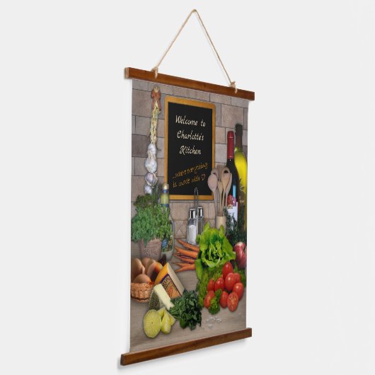 Keuken (aanpasbaar) hangend wandkleed (Gebogen)