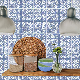 Keuken backsplash tegel, blauw en wit tegeltje
