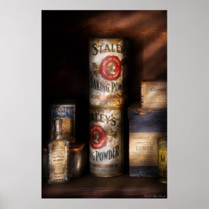 Keuken - Bakpoeder en extract van lumbool Poster