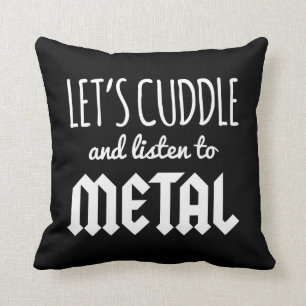 Keuken beluisteren naar Metal Music Quote Kussen