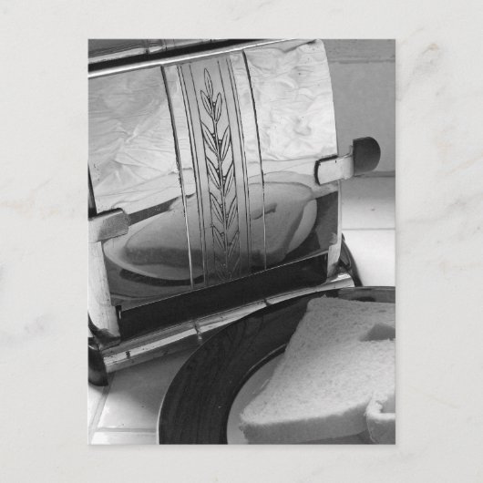 keuken broodrooster Blank Art Briefkaart (Voorkant)