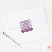 Keuken Cake Mixer zelfgemaakte bakken op maat Vierkante Sticker (Envelop)