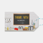 Keuken chef-kok Kookfeest Cadeaulabel (Voorkant (Horizontaal))