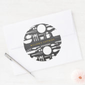 Keuken Collage op Chalkboard Achtergrond Sticker (Envelop)