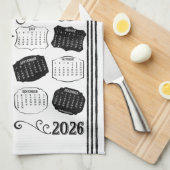 Keuken Conversies 2026 Kalender Theedoek (Quarter Fold)