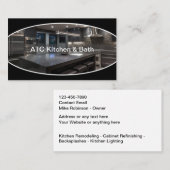 Keuken- en badbouwdiensten visitekaartje (Voorkant / Achterkant)