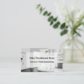 Keuken- en badverbouwing visitekaartje (Staand voorkant)