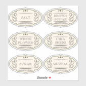  keuken- en panseropslag sticker (Vel)