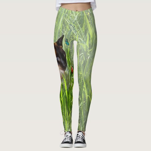 Keuken en vlinders leggings (Voorkant)