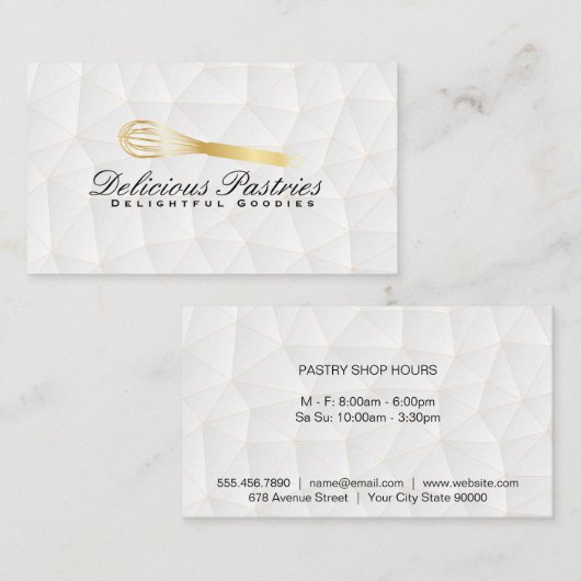 Keuken garde | Geometrisch Visitekaartje (Voorkant / Achterkant)