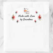 Keuken goochelaar aangepaste retro koken Sticker (Tas)