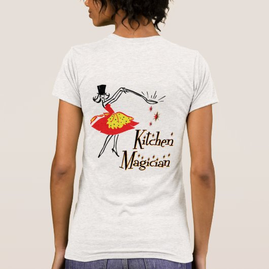 Keuken goochelaar  Retro Cook Art T-shirt (Achterkant)