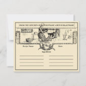 Keuken Haard Recept Kaart Sjabloon (Voorkant)