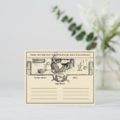 Keuken Haard Recept Kaart Sjabloon (Staand voorkant)