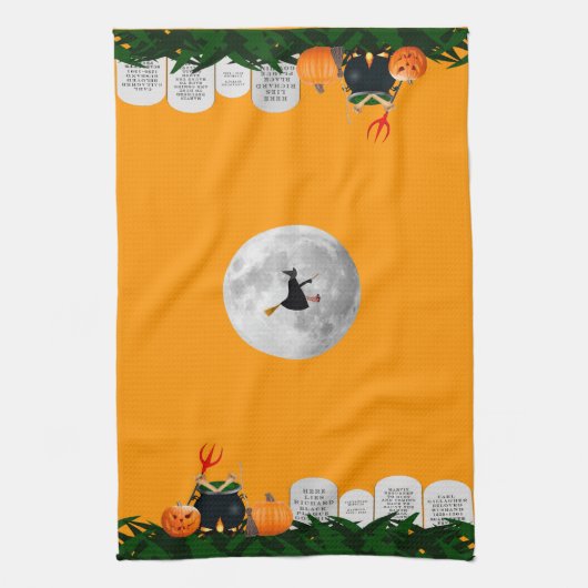 Keuken Halloween handdoek (Verticaal)