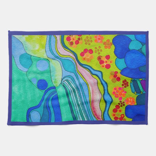 KEUKEN HANDDOEK "AMERIKA DE MOOIE" (Horizontaal)