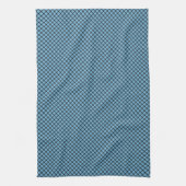 Keuken Handdoek-Blue Diamond Plaid Theedoek (Verticaal)