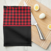 Keuken handdoek-Buffel Plaid-Beer Theedoek (Quarter Fold)