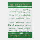 Keuken handdoek-De Spice of Life Theedoek (Verticaal)