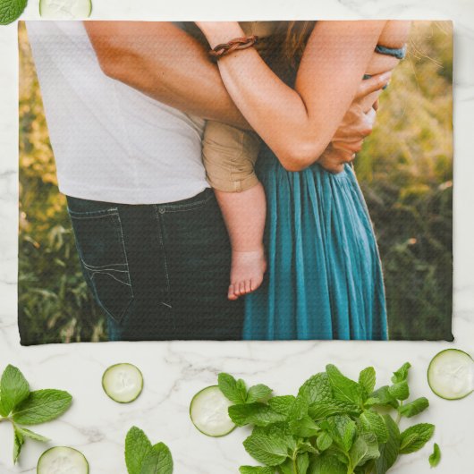 Keuken handdoek foto sjabloon (Gevouwen)