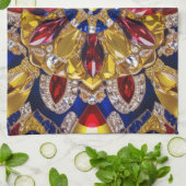 Keuken handdoek met Colombia Kleuren Design (Gevouwen)