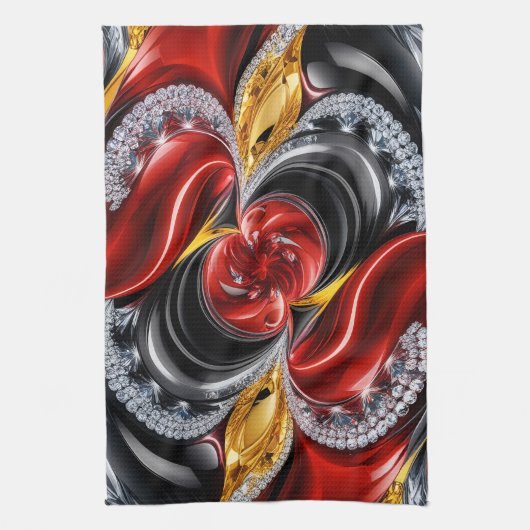 Keuken handdoek met Duitse kleuren Design (Verticaal)