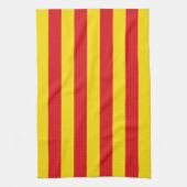 Keuken handdoek met vlag van Catalonië (Verticaal)