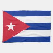 Keuken handdoek met vlag van Cuba (Horizontaal)