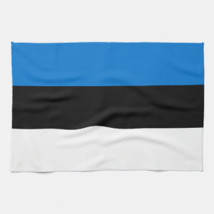 Keuken handdoek met vlag van Estland