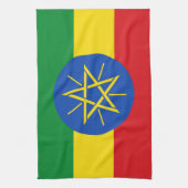 Keuken handdoek met vlag van Ethiopië (Verticaal)