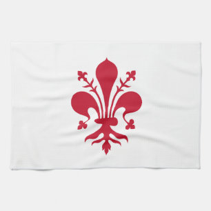 Keuken handdoek met Vlag van Florence, Italië