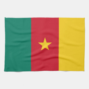 Keuken handdoek met vlag van Kameroen