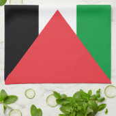 Keuken handdoek met Vlag van Palestina (Gevouwen)