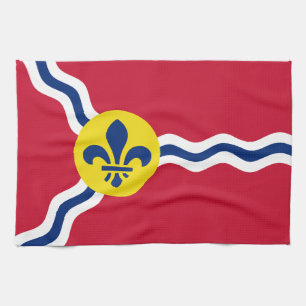 Keuken handdoek met Vlag van St. Louis