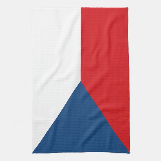 Keuken handdoek met Vlag van Tsjechië (Verticaal)