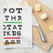 Keuken Handdoek Personaliseren Latkes Eye Chart (Quarter Fold)